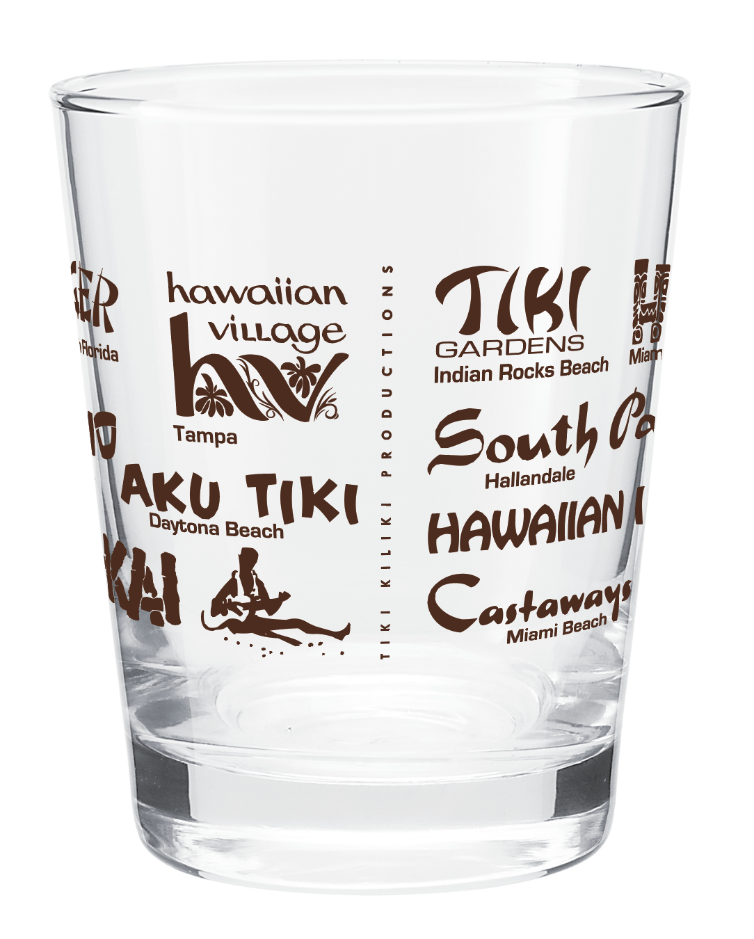 - Set of 2 - Florida History Tiki Glassware