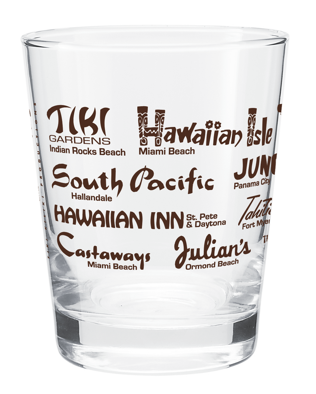 - Set of 2 - Florida History Tiki Glassware