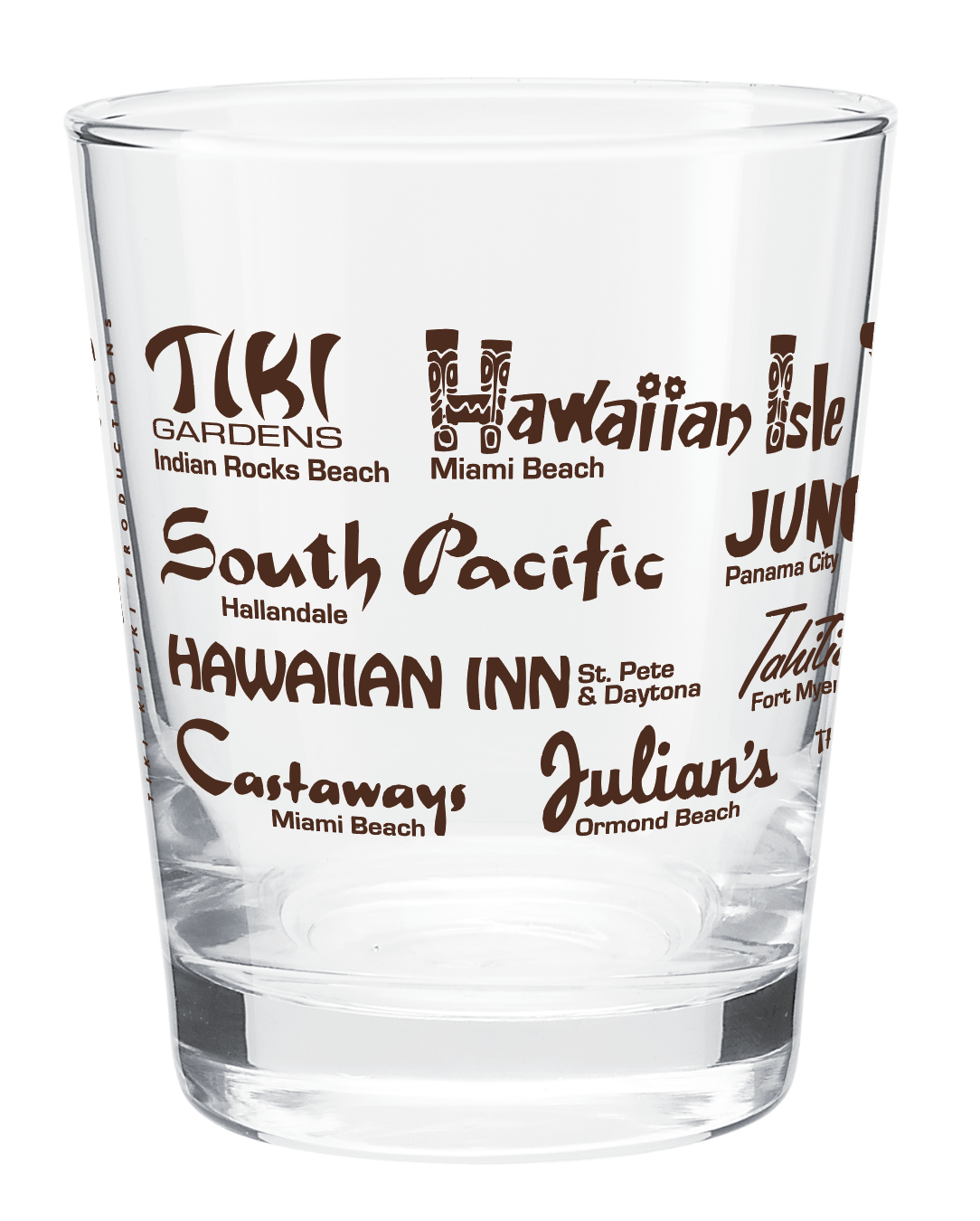 - Set of 2 - Florida History Tiki Glassware