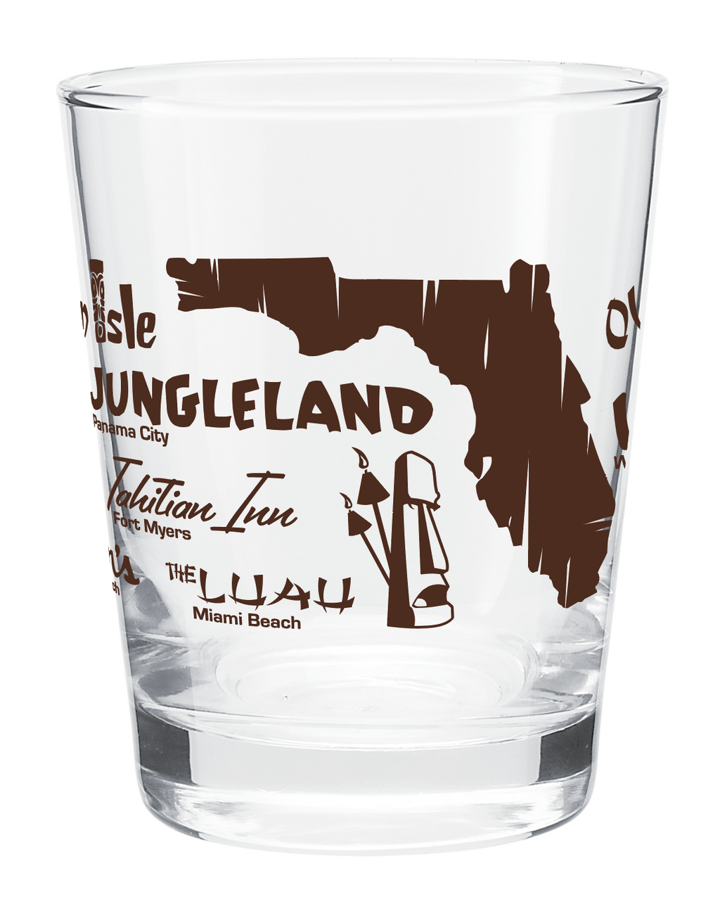- Set of 2 - Florida History Tiki Glassware