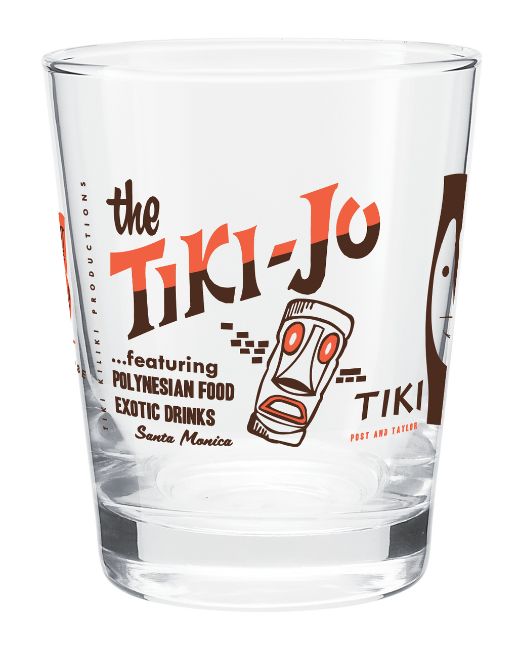 Set of 2 California History Tiki Glassware