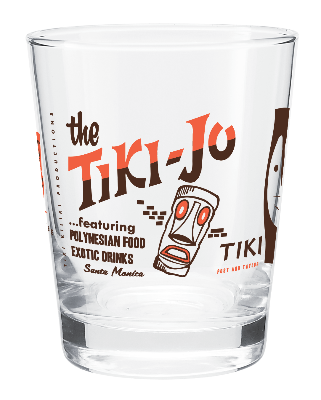 Set of 2 California History Tiki Glassware